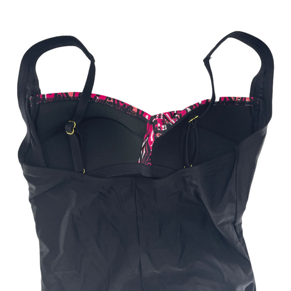 Emerald Bay Printed One Piece Swimsuit Size 8 - Picture 4 of 4